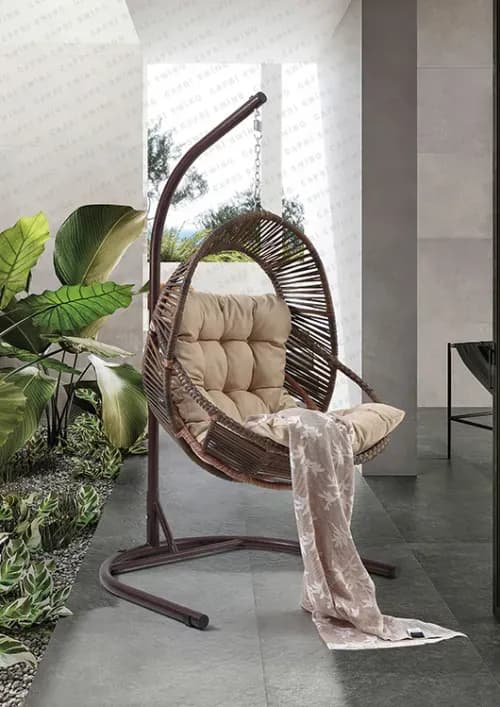 Nobel Rattan Bahçe Balkon Salıncağı